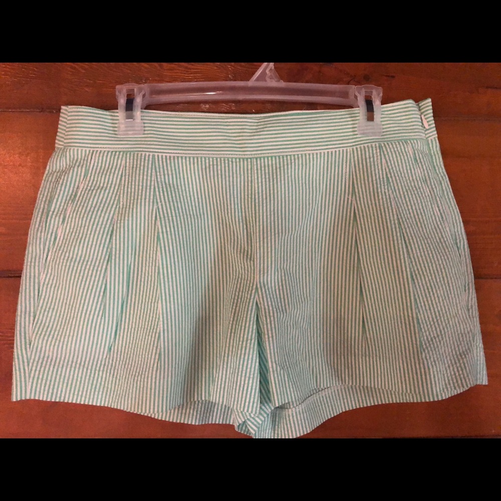 J. Crew Chinos seersucker Mint Green stripe
